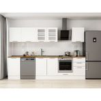 Alvinka 300X210 cm Klasik Mebran Mutfak Dolabı M-E80S50S50-3 Beyaz - Mdf