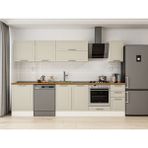 Alvinka 300X210 cm Klasik Mebran Mutfak Dolabı M-E80S60S40-2 Kumtaşı - Suntalam