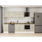 Alvinka 300X210 cm Klasik Mebran Mutfak Dolabı M-E90S50S40-2 Kumtaşı - Mdf