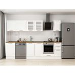 Alvinka 300X210 cm Klasik Mebran Mutfak Dolabı M-E90S50S40-3 Beyaz - Mdf