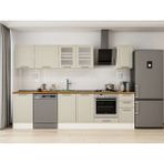 Alvinka 300X210 cm Klasik Mebran Mutfak Dolabı M-E90S50S40-3 Kumtaşı - Mdf