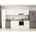 Alvinka 300X210 cm Klasik Mebran Mutfak Dolabı MB-E80B40S60-1 Beyaz - Suntalam