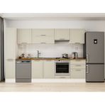 Alvinka 300X210 cm Klasik Mebran Mutfak Dolabı MB-E80B40S60-1 Kumtaşı - Suntalam