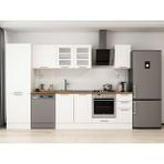 Alvinka 300X210 cm Klasik Mebran Mutfak Dolabı MB-E80B60S40-3 Beyaz - Suntalam