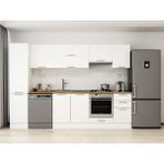 Alvinka 300X210 cm Klasik Mebran Mutfak Dolabı MB-E90B45S45-1 Beyaz - Mdf