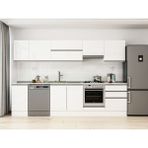 Alvinka 305X210 cm High Gloss Mutfak Dolabı M-E80S45S60-1 Beyaz - Suntalam