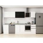Alvinka 305X210 cm High Gloss Mutfak Dolabı M-E90S50S45-3 Beyaz - Suntalam