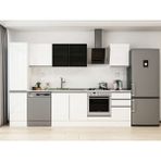Alvinka 305X210 cm High Gloss Mutfak Dolabı MB-E90B45S50-3 Beyaz - Suntalam