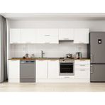 Alvinka 305X210 cm Klasik Mebran Mutfak Dolabı M-E80S45S60-1 Beyaz - Suntalam