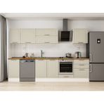 Alvinka 305X210 cm Klasik Mebran Mutfak Dolabı M-E80S45S60-2 Kumtaşı - Mdf