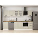 Alvinka 305X210 cm Klasik Mebran Mutfak Dolabı M-E80S60S45-3 Kumtaşı - Suntalam