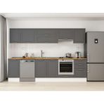 Alvinka 305X210 cm Klasik Mebran Mutfak Dolabı M-E90S45S50-1 Antrasit - Mdf