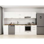Alvinka 305X210 cm Klasik Mebran Mutfak Dolabı M-E90S45S50-1 Beyaz - Mdf