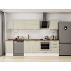 Alvinka 305X210 cm Klasik Mebran Mutfak Dolabı M-E90S45S50-2 Kumtaşı - Mdf
