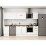 Alvinka 305X210 cm Klasik Mebran Mutfak Dolabı M-E90S50S45-2 Beyaz - Suntalam
