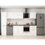 Alvinka 305X210 cm Klasik Mebran Mutfak Dolabı MB-E80B45S60-2 Beyaz - Mdf
