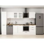Alvinka 305X210 cm Klasik Mebran Mutfak Dolabı MB-E80B45S60-3 Beyaz - Mdf