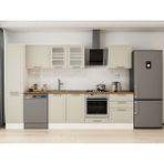 Alvinka 305X210 cm Klasik Mebran Mutfak Dolabı MB-E80B45S60-3 Kumtaşı - Suntalam