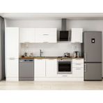 Alvinka 305X210 cm Klasik Mebran Mutfak Dolabı MB-E90B50S45-2 Beyaz - Mdf