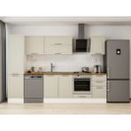 Alvinka 305X210 cm Klasik Mebran Mutfak Dolabı MB-E90B50S45-2 Kumtaşı - Mdf