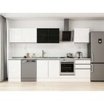 Alvinka 310X210 cm High Gloss Mutfak Dolabı M-E80S50S60-3 Beyaz - Suntalam