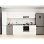 Alvinka 310X210 cm High Gloss Mutfak Dolabı MB-E90B40S60-1 Beyaz - Suntalam