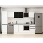 Alvinka 310X210 cm High Gloss Mutfak Dolabı MB-E90B50S50-3 Beyaz - Suntalam