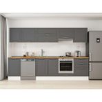 Alvinka 310X210 cm Klasik Mebran Mutfak Dolabı M-E80S50S60-1 Antrasit - Mdf