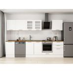 Alvinka 310X210 cm Klasik Mebran Mutfak Dolabı M-E80S50S60-3 Beyaz - Mdf