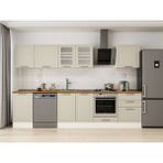 Alvinka 310X210 cm Klasik Mebran Mutfak Dolabı M-E80S50S60-3 Kumtaşı - Mdf