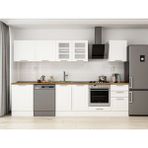 Alvinka 310X210 cm Klasik Mebran Mutfak Dolabı M-E80S60S50-3 Beyaz - Mdf