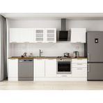 Alvinka 310X210 cm Klasik Mebran Mutfak Dolabı M-E90S40S60-3 Beyaz - Mdf