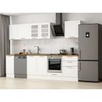 Alvinka 310X210 cm Klasik Mebran Mutfak Dolabı M-E90S40S60-3 Beyaz - Suntalam