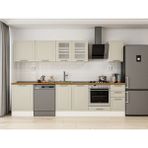 Alvinka 310X210 cm Klasik Mebran Mutfak Dolabı M-E90S60S40-3 Kumtaşı - Mdf
