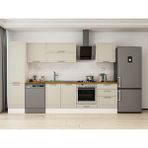 Alvinka 310X210 cm Klasik Mebran Mutfak Dolabı MB-E80B50S60-2 Kumtaşı - Mdf