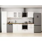 Alvinka 310X210 cm Klasik Mebran Mutfak Dolabı MB-E80B50S60-3 Beyaz - Mdf