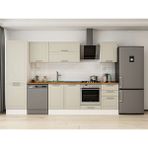 Alvinka 310X210 cm Klasik Mebran Mutfak Dolabı MB-E80B60S50-2 Kumtaşı - Mdf