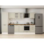 Alvinka 310X210 cm Klasik Mebran Mutfak Dolabı MB-E80B60S50-3 Kumtaşı - Mdf