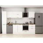 Alvinka 310X210 cm Klasik Mebran Mutfak Dolabı MB-E90B40S60-2 Beyaz - Suntalam