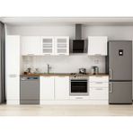Alvinka 310X210 cm Klasik Mebran Mutfak Dolabı MB-E90B40S60-3 Beyaz - Suntalam