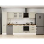 Alvinka 310X210 cm Klasik Mebran Mutfak Dolabı MB-E90B40S60-3 Kumtaşı - Suntalam