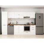 Alvinka 310X210 cm Klasik Mebran Mutfak Dolabı MB-E90B50S50-1 Beyaz - Mdf