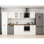 Alvinka 310X210 cm Klasik Mebran Mutfak Dolabı MB-E90B50S50-3 Beyaz - Suntalam