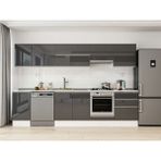 Alvinka 315X210 cm High Gloss Mutfak Dolabı M-E90S45S60-1 Antrasit - Suntalam