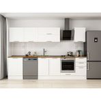 Alvinka 315X210 cm Klasik Mebran Mutfak Dolabı M-E90S60S45-2 Beyaz - Mdf