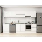 Alvinka 320X210 cm High Gloss Mutfak Dolabı M-E90S60S50-1 Beyaz - Suntalam