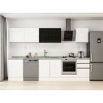 Alvinka 320X210 cm High Gloss Mutfak Dolabı M-E90S60S50-3 Beyaz - Suntalam