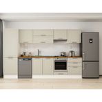 Alvinka 320X210 cm Klasik Mebran Mutfak Dolabı MB-E80B60S60-1 Kumtaşı - Mdf