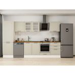 Alvinka 320X210 cm Klasik Mebran Mutfak Dolabı MB-E80B60S60-3 Kumtaşı - Mdf