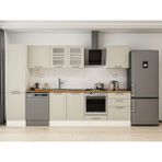 Alvinka 320X210 cm Klasik Mebran Mutfak Dolabı MB-E90B50S60-3 Kumtaşı - Suntalam